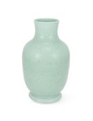 A Chinese celadon-glazed vase