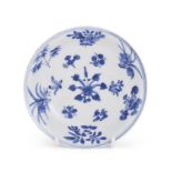 A Chinese blue and white saucer