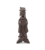 A Chinese bronze of a Daoist Immortal