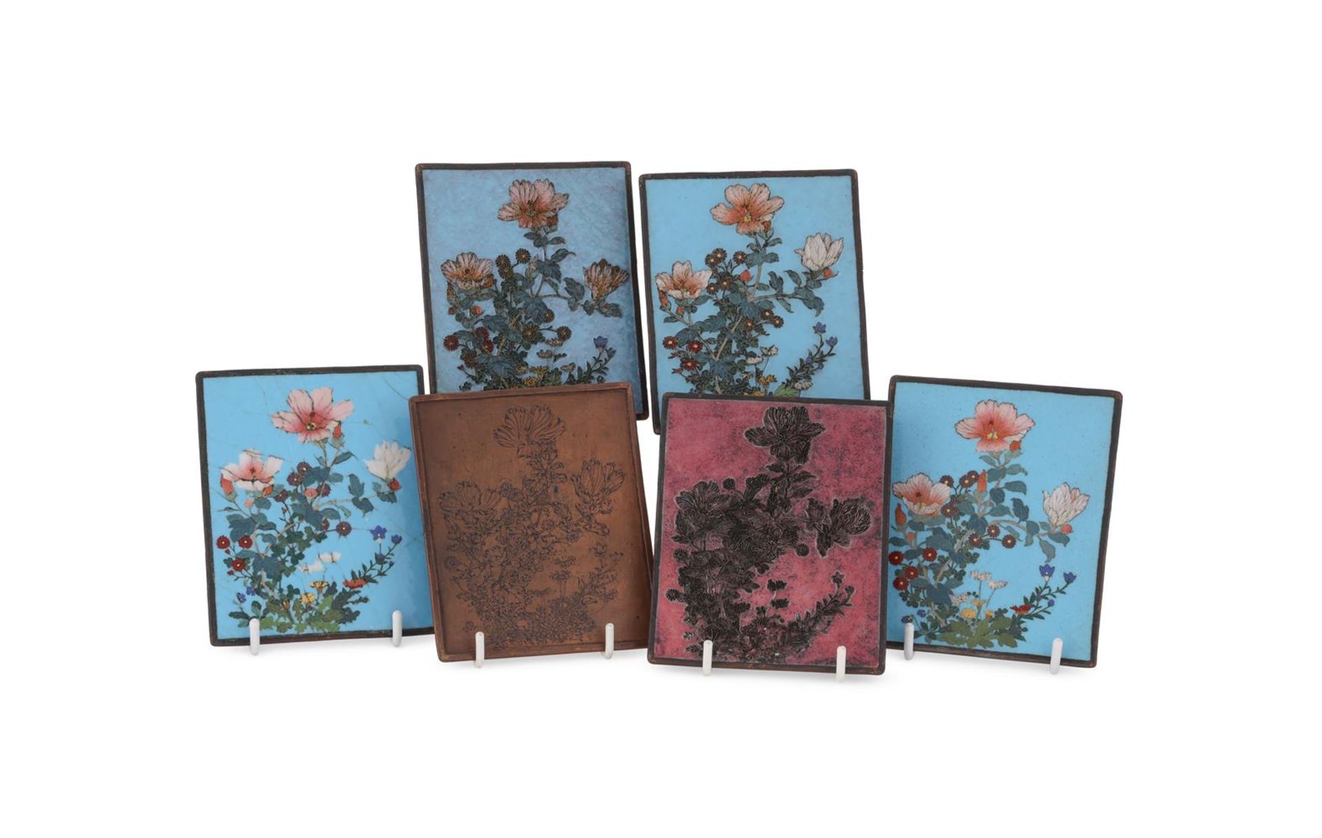 Gonda Hirosuke: A Set of Six Copper Panels
