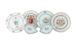 A small group of Chinese Armorial porcelain