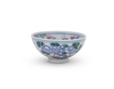 A Chinese small Famille Rose 'Three Friends of Winter' bowl