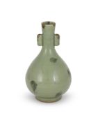 A Chinese longquan-style twin handled vase
