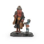 A Japanese painted and lacquered figure of an Oni