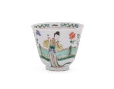 A Chinese Famille Verte cup
