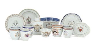 A collection of Chinese Armorial porcelain