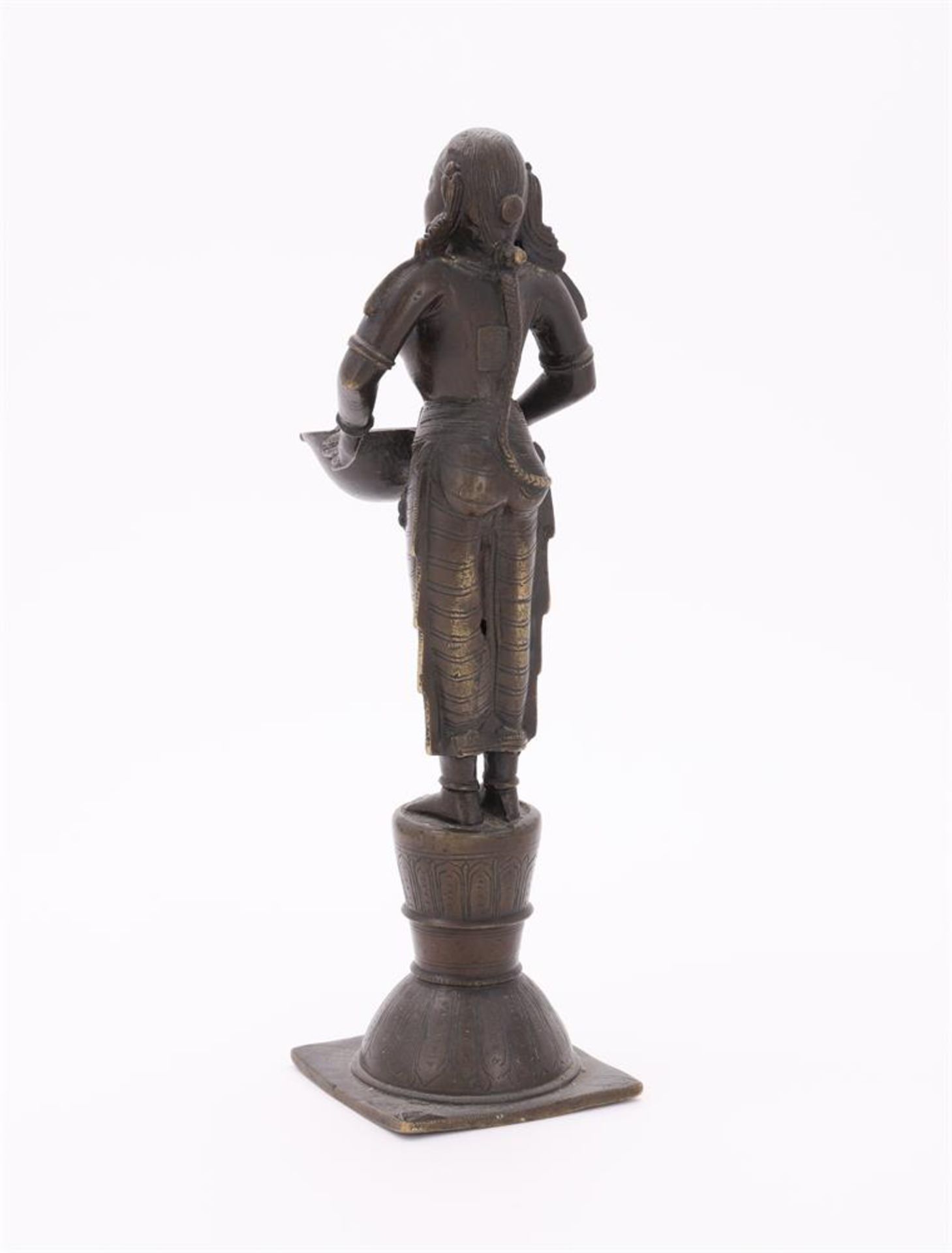 A bronze figure of Dipa Lakshmi - Image 3 of 3