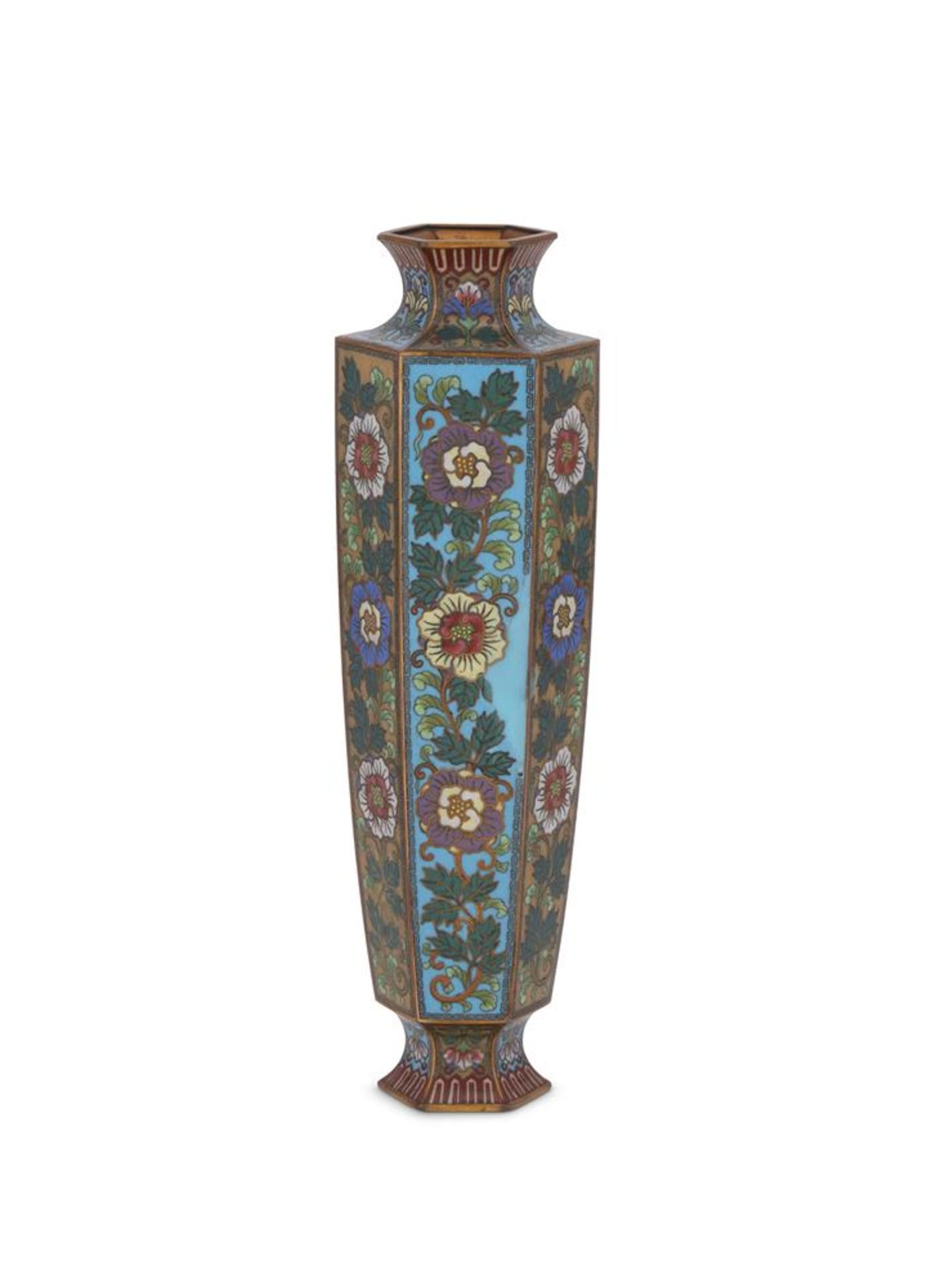 Kumeno Teitaro: A Japanese Cloisonné Enamel Vase
