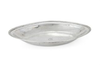 A SWEDISH SILVER OVAL DISH