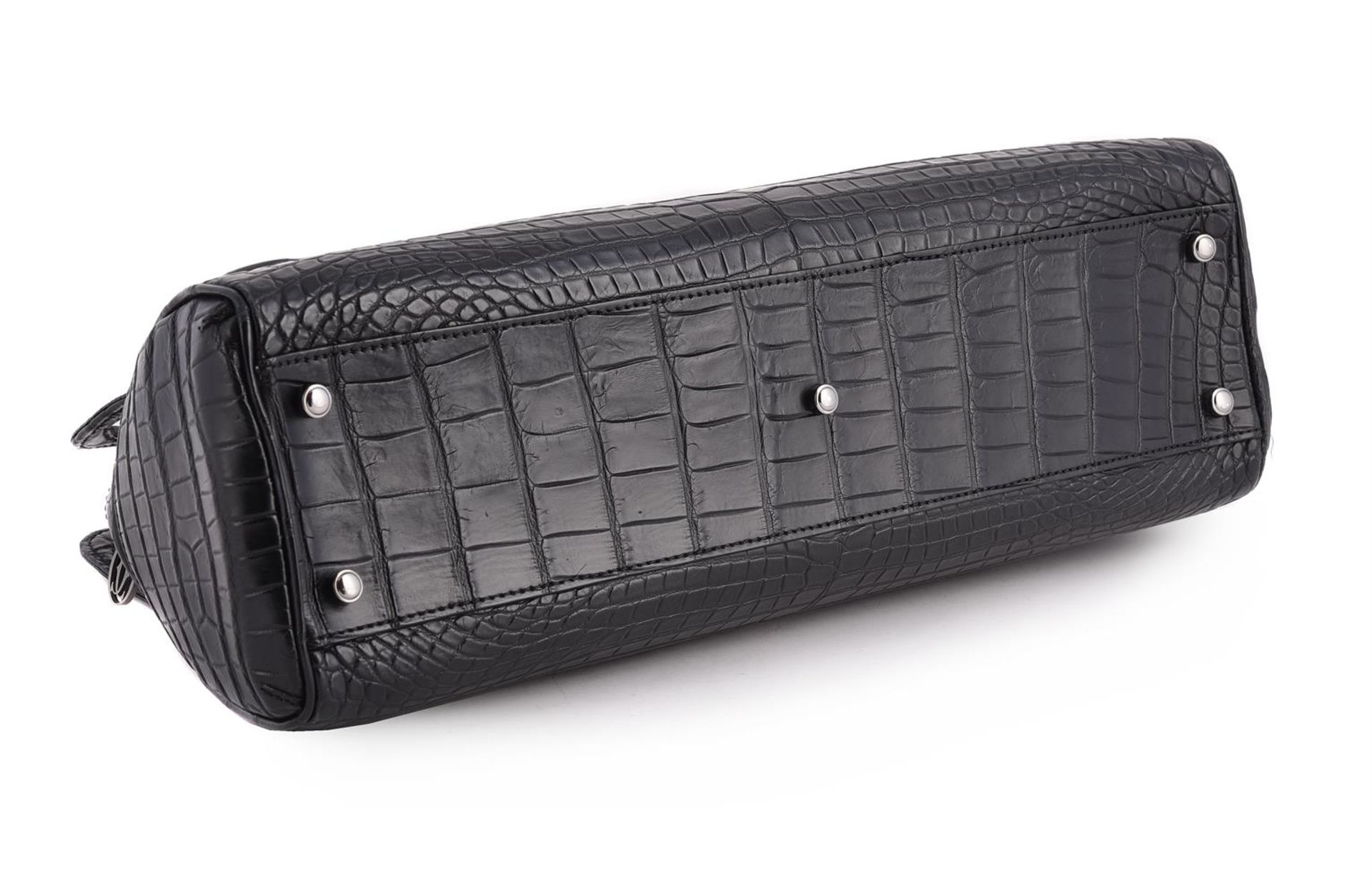 Y CARTIER, MARCELLO DE CARTIER, A BLACK CROCODILE NILOTICUS HANDBAG, CIRCA 2010 - Bild 4 aus 5