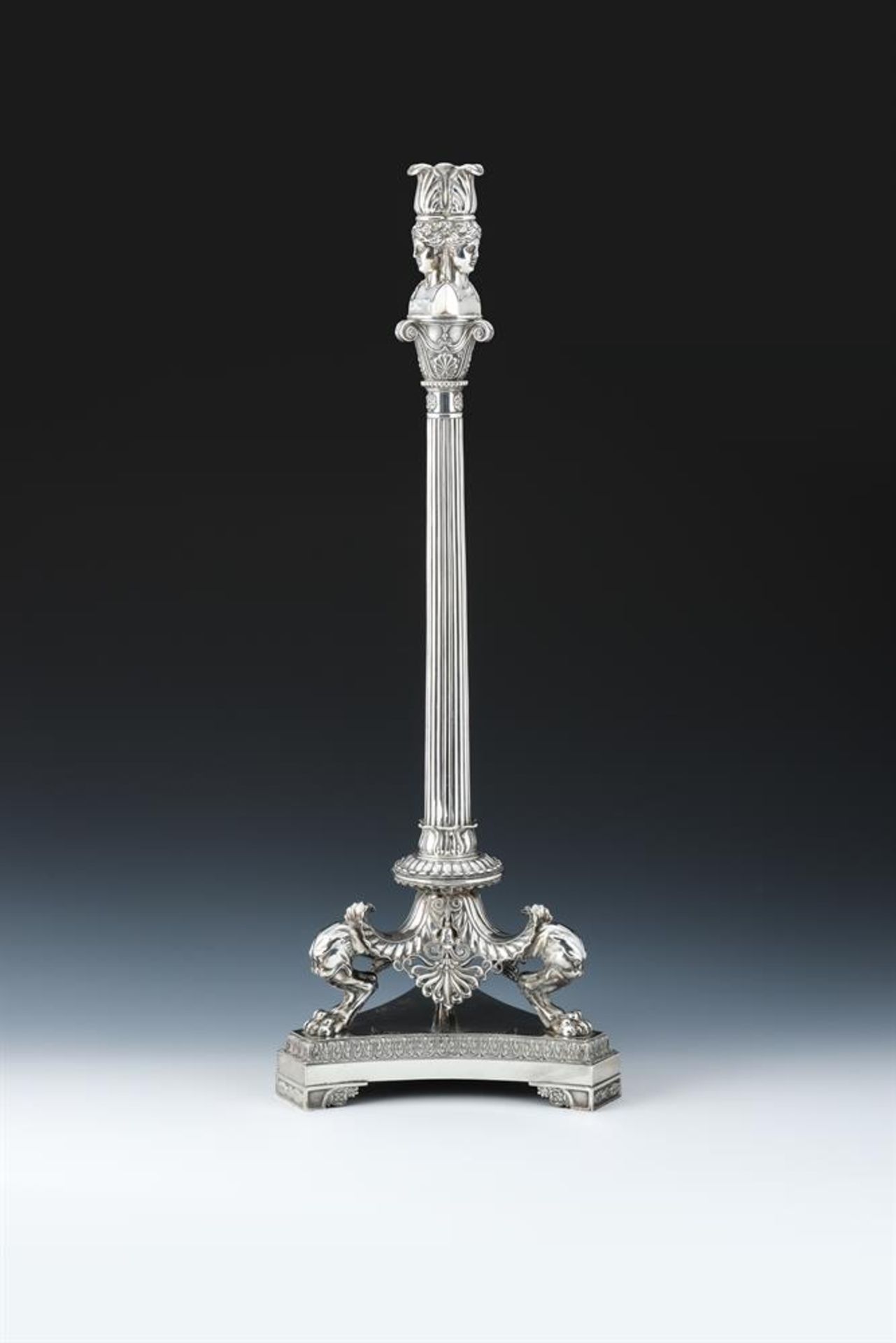 A GEORGE III SILVER CENTREPIECE - Image 2 of 9