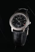 Y BLANCPAIN, VILLERET, AN 18 CARAT WHITE GOLD TRIPLE CALENDAR WRIST WATCH WITH MOON PHASE