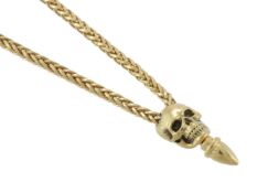 THEO FENNELL, AN 18 CARAT GOLD SKULL PALMIER NECKLACE, LONDON 2017