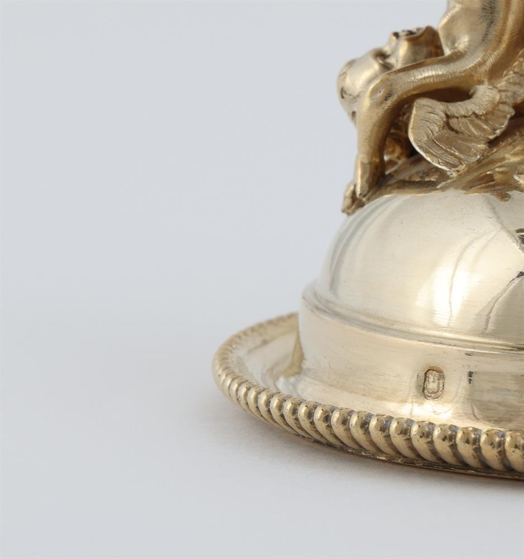 A SET OF FOUR 19TH CENTURY FRENCH SILVER GILT SALT CELLARS - Image 4 of 4