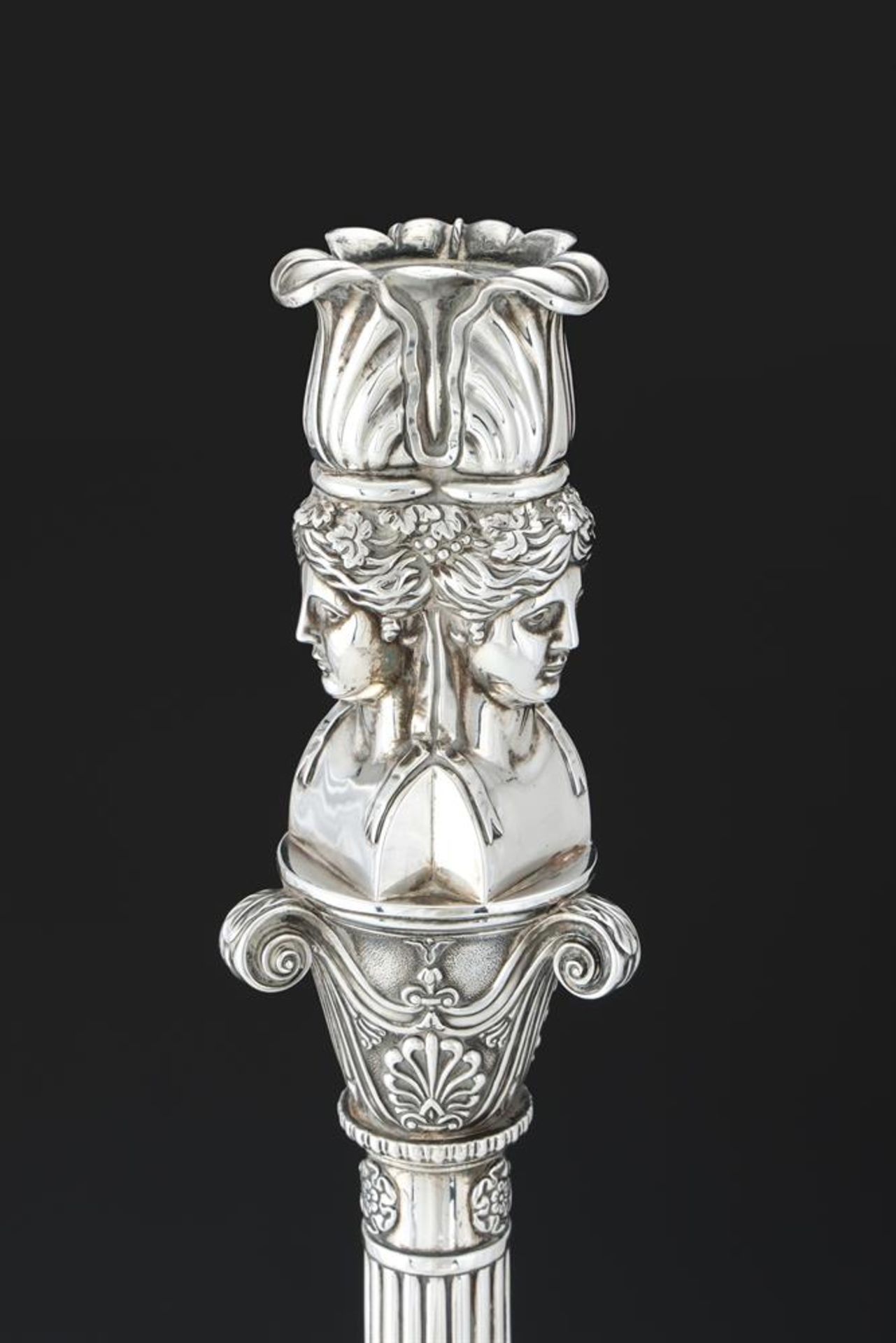 A GEORGE III SILVER CENTREPIECE - Image 4 of 9