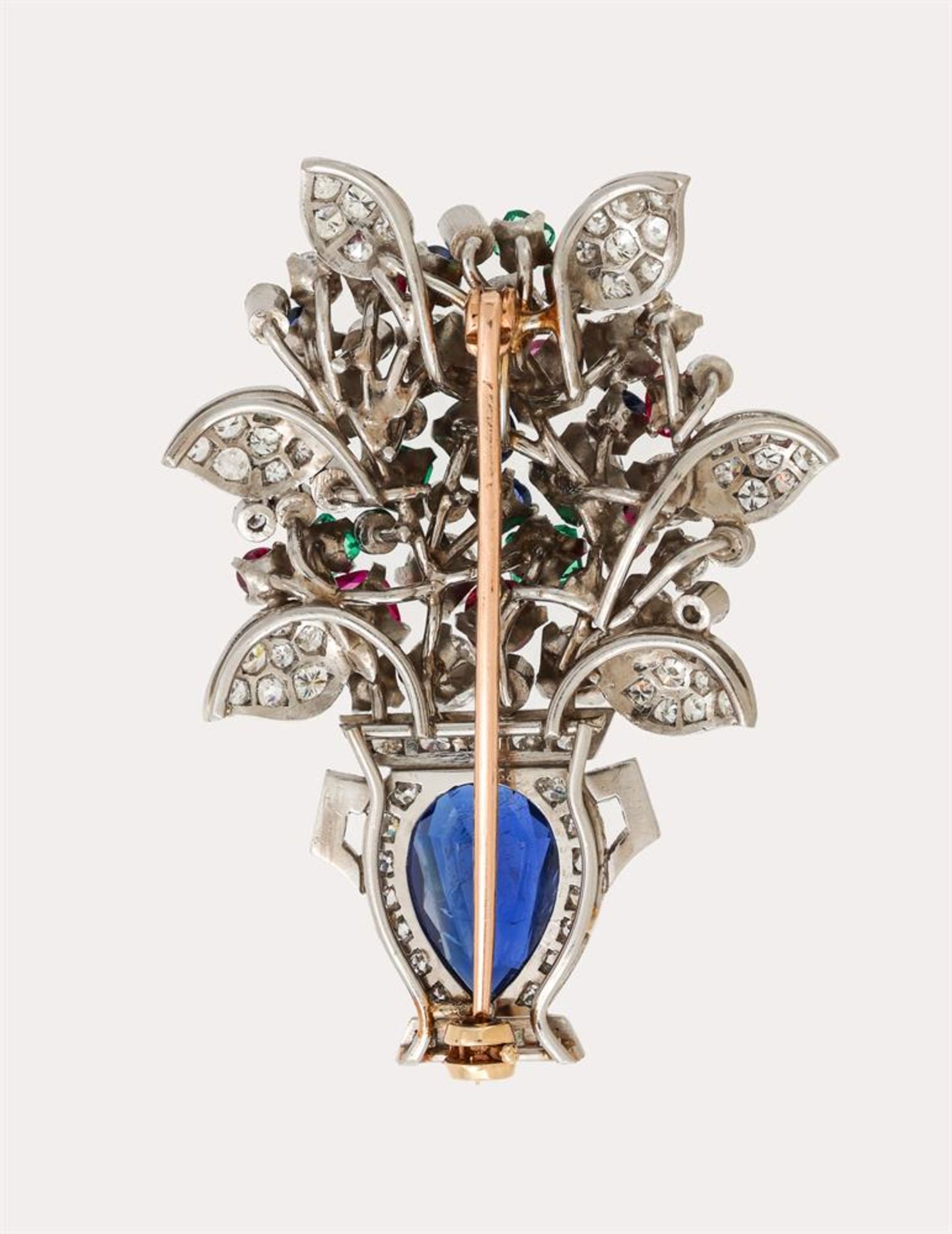 A MID 20TH CENTURY MULTI GEM GIARDINETTO BROOCH - Image 2 of 2