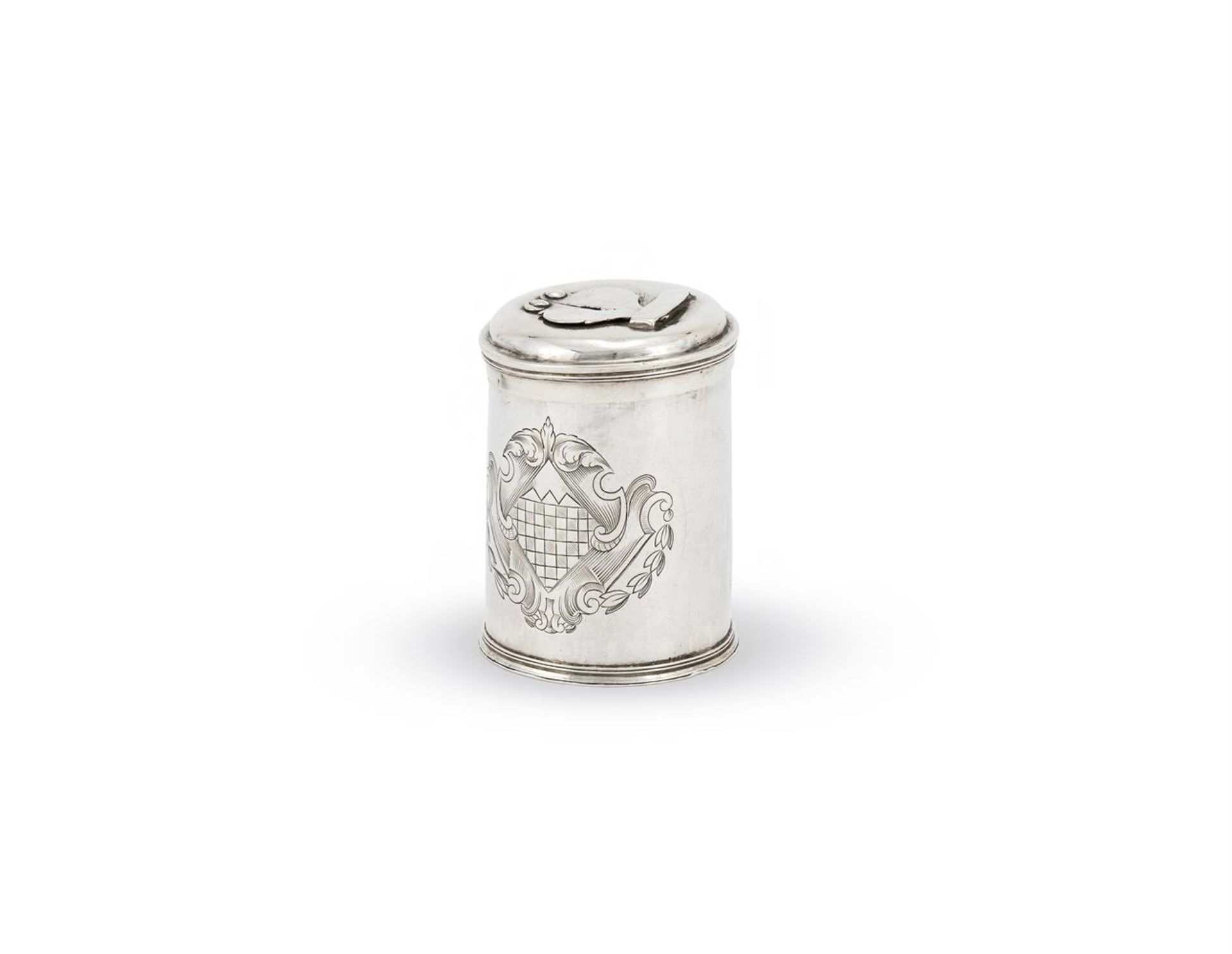 A JAMES II SILVER BOUGIE BOX - Image 2 of 3