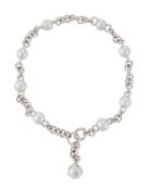 A SOUTH SEA CULTURED PEARL AND DIAMOND NECKLACE