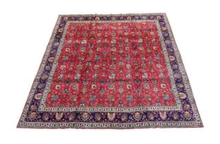 A TABRIZ CARPET, approximately 395 x 355cm