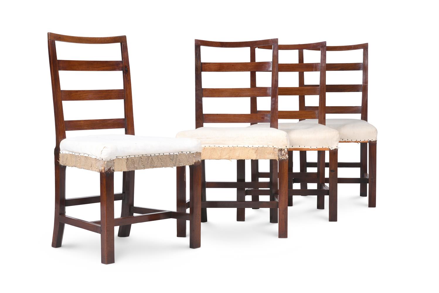 A SET OF FOUR CHINESE EXPORT HUANGHUALI SIDE CHAIRS, LATE 18TH OR EARLY 19TH CENTURY