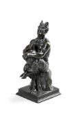 AN ITALIAN BRONZE FIGURE OF A SATYR, LATE 19TH OR EARLY 20TH CENTURY