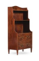 A GEORGE III MAHOGANY WATERFALL BOOKCASE, CIRCA 1800