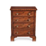 A REGENCY MAHOGANY AND CROSSBANDED CHEST OF DRAWERS, CIRCA 1815