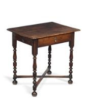 A WILLIAM & MARY OAK SIDE TABLE, CIRCA 1690