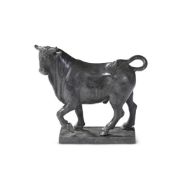 AFTER GIAMBOLOGNA, A BRONZE MODEL OF A PACING BULL, ITALIAN OR FRENCH, LATE 19TH CENTURY