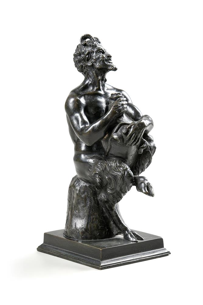 AN ITALIAN BRONZE FIGURE OF A SATYR, LATE 19TH OR EARLY 20TH CENTURY - Image 2 of 3