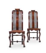 A PAIR OF WILLIAM & MARY WALNUT SIDE CHAIRS, CIRCA 1690