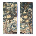 A PAIR OF VERDURE TAPESTRY PANELS, LATE 17TH OR EARLY 18TH CENTURY