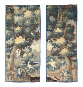 A PAIR OF VERDURE TAPESTRY PANELS, LATE 17TH OR EARLY 18TH CENTURY