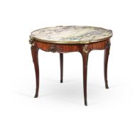 Y A FRENCH TULIPWOOD AND GILT BRONZE MOUNTED CENTRE TABLE, SECOND HALF 19TH CENTURY