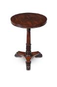 Y A GEORGE IV ROSEWOOD PEDESTAL TABLE, ATTRIBUTED TO GILLOWS, CIRCA 1825