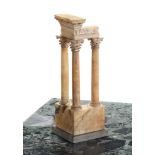 A GRAND TOUR STYLE MODEL OF THE TEMPLE OF VESPASIAN AND TITUS, ITALIAN, LATE 19TH CENTURY