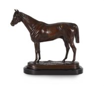 PIERRE LENORDEZ (1815-1892), AN EQUESTRIAN BRONZE OF THE STALLION ROYAL QUAND