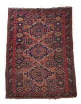 A SOUMAC RUG, LATE 19TH CENTURY, approximately 310 x 200cm