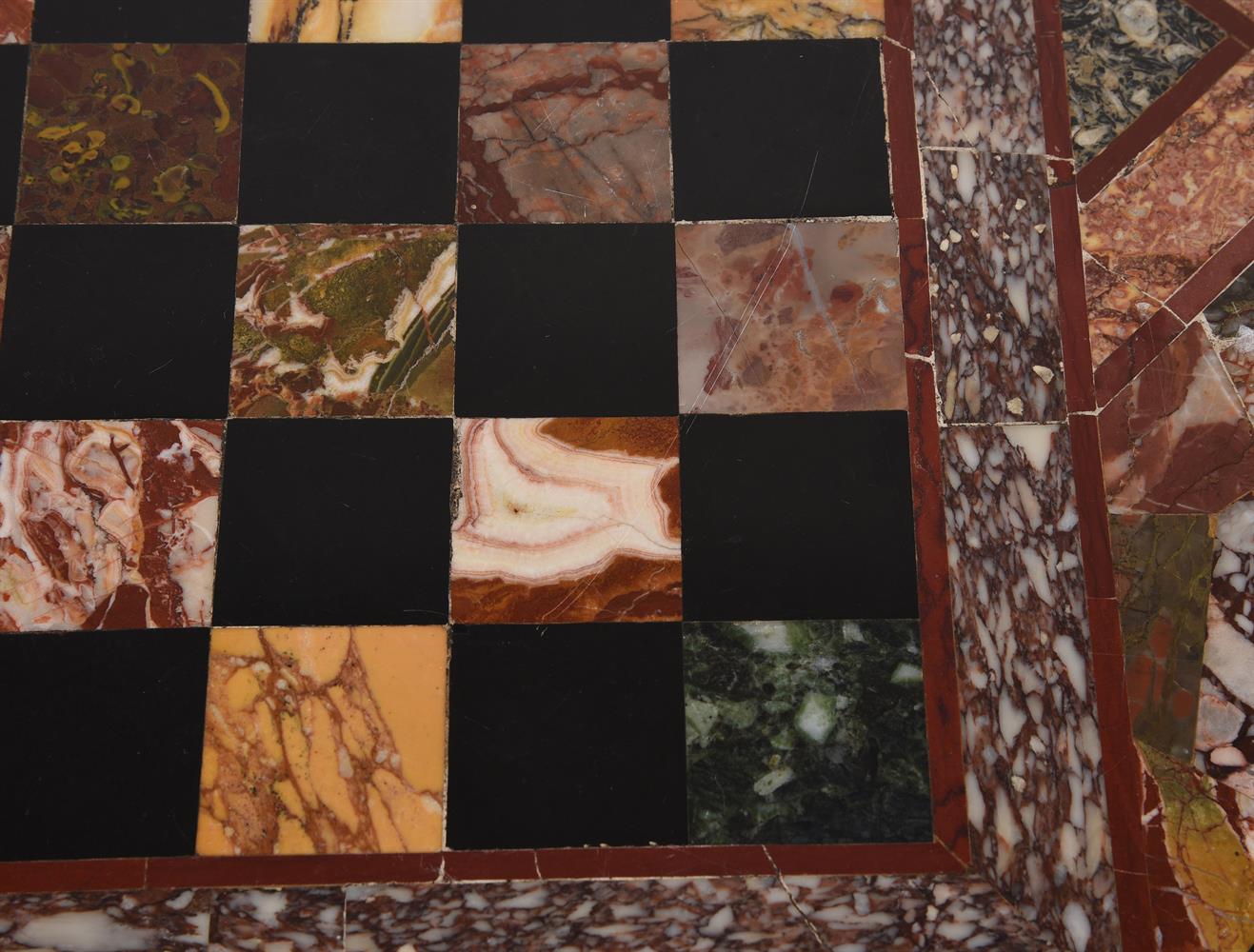 A 'GRAND TOUR' SPECIMEN MARBLE GAMES TABLE TOP, LATE 19TH CENTURY - Image 3 of 3