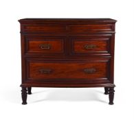 A VICTORIAN MAHOGANY DRESSING CHEST OF DRAWERS, BY COLLINSON & LOCK, LATE 19TH CENTURY