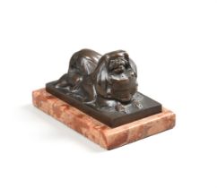 AFTER GERTRUDE KATHERINE LATHROP (AMERICAN, 1896-1986) ANIMALIER BRONZE OF PEKINGESE DOG