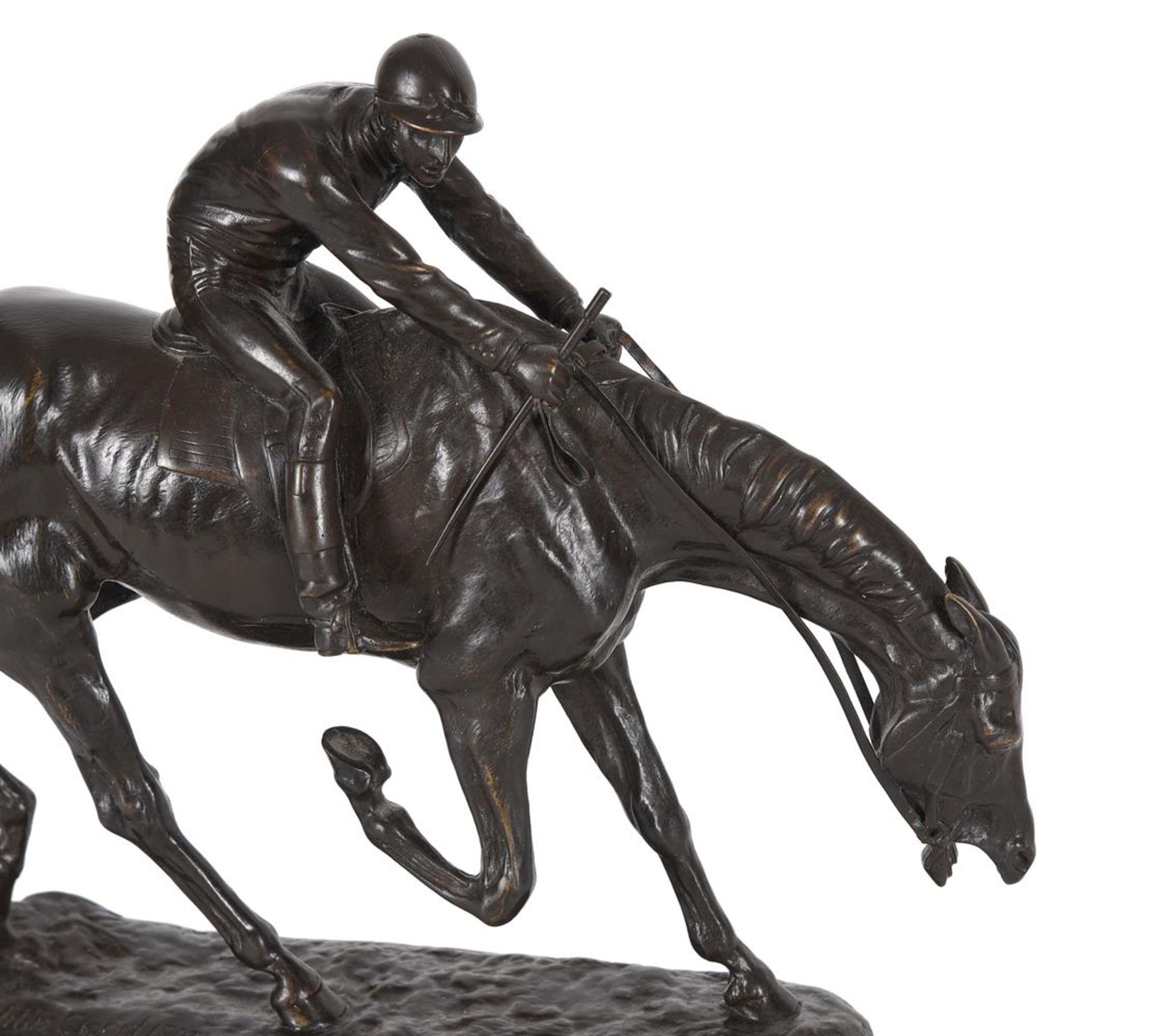 AFTER JOHN WILLIS GOOD (1847-1879), AN EQUESTRIAN BRONZE 'AFTER THE RACE', EARLY 20TH CENTURY - Image 3 of 4