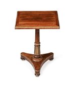Y A REGENCY ROSEWOOD AND PARCEL GILT OCCASIONAL TABLE, CIRCA 1815