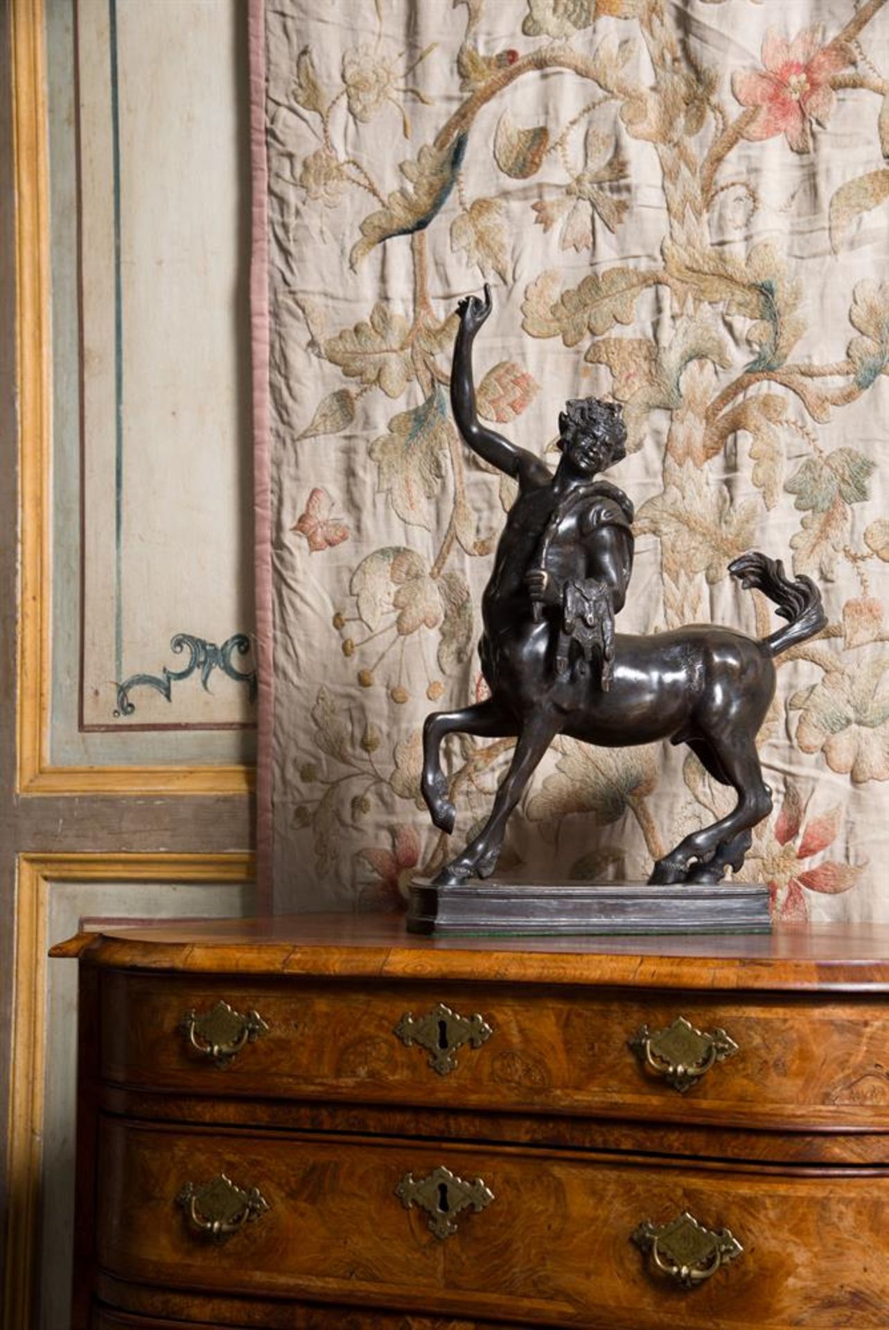 AFTER THE ANTIQUE, A LARGE GRAND TOUR BRONZE OF THE FURIETTI CENTAUR ITALIAN