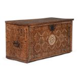 Y AN INDO-PORTUGUESE ROSEWOOD AND BONE INLAID TABLE CABINET, LATE 17TH OR EARLY 18TH CENTURY