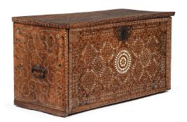 Y AN INDO-PORTUGUESE ROSEWOOD AND BONE INLAID TABLE CABINET, LATE 17TH OR EARLY 18TH CENTURY