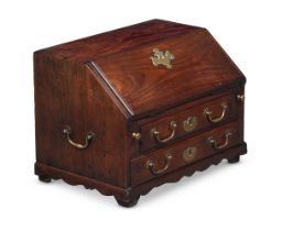 A CHINESE EXPORT PADOUK TABLE TOP BUREAU, MID 18TH CENTURY