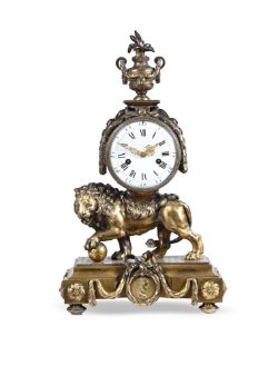 A LOUIS XVI ORMOLU MANTEL CLOCK, AFTER A DESIGN BY FRANCOIS VION, LATE 18TH CENTURY
