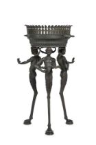 AN ITALIAN 'GRAND TOUR' BRONZE BRAZIER, ATTRIBUTED TO THE CHIURAZZI FOUNDRY, MID 19TH CENTURY