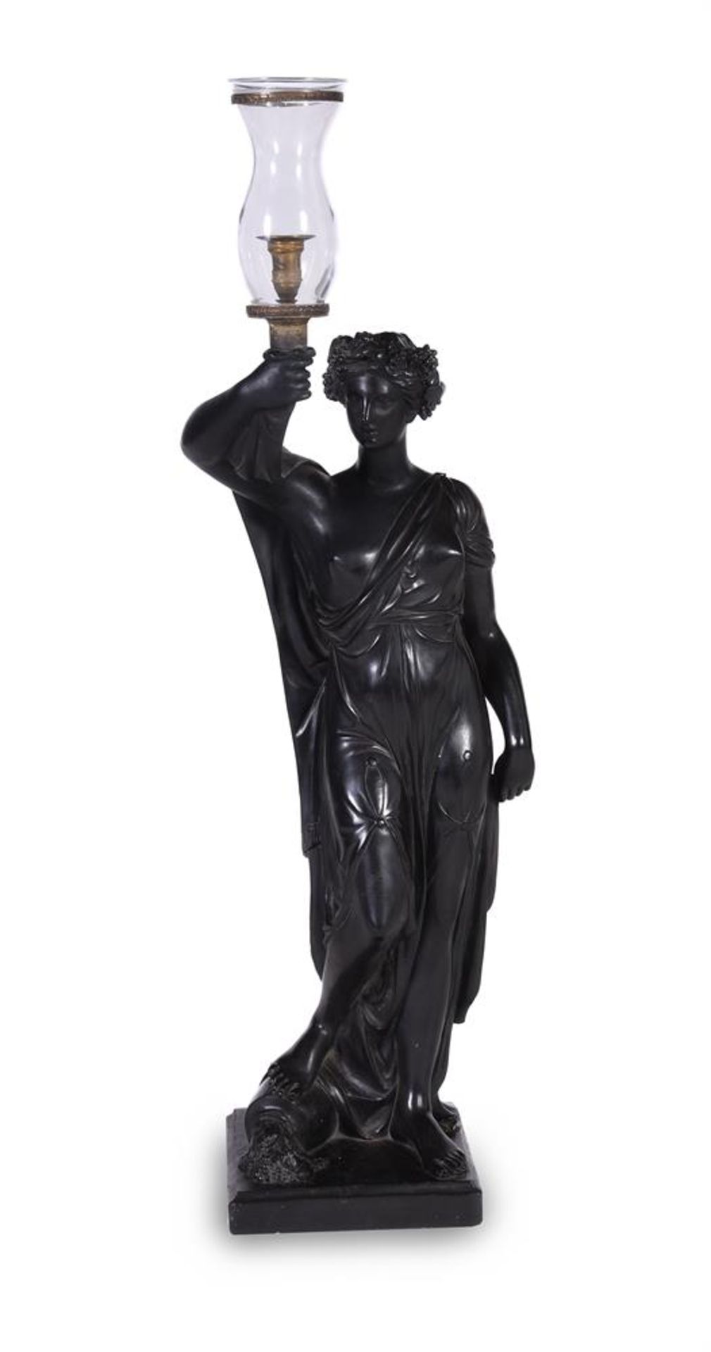 A REGENCY PLASTER FIGURAL LIGHT BY ROBERT SHOUT, EARLY 19TH CENTURY